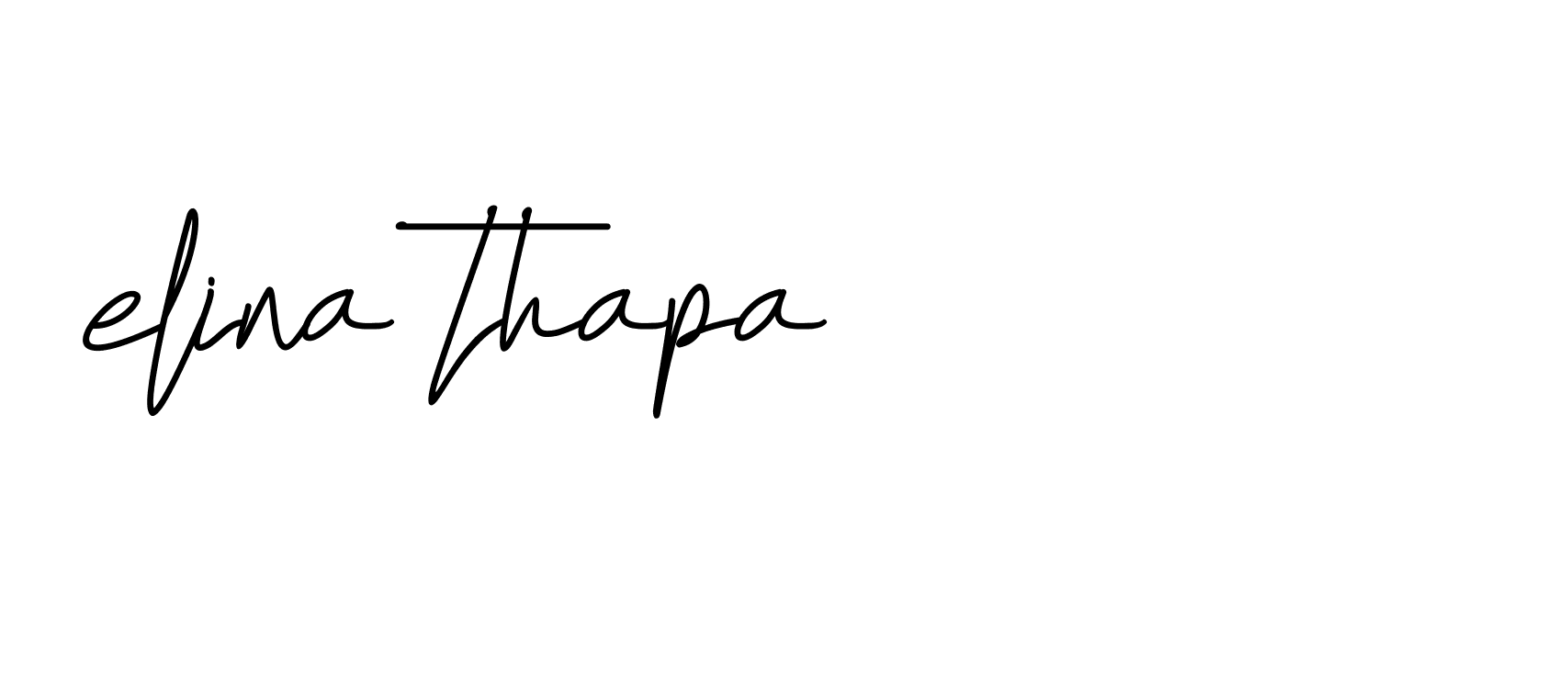 Signature of elina-thapa