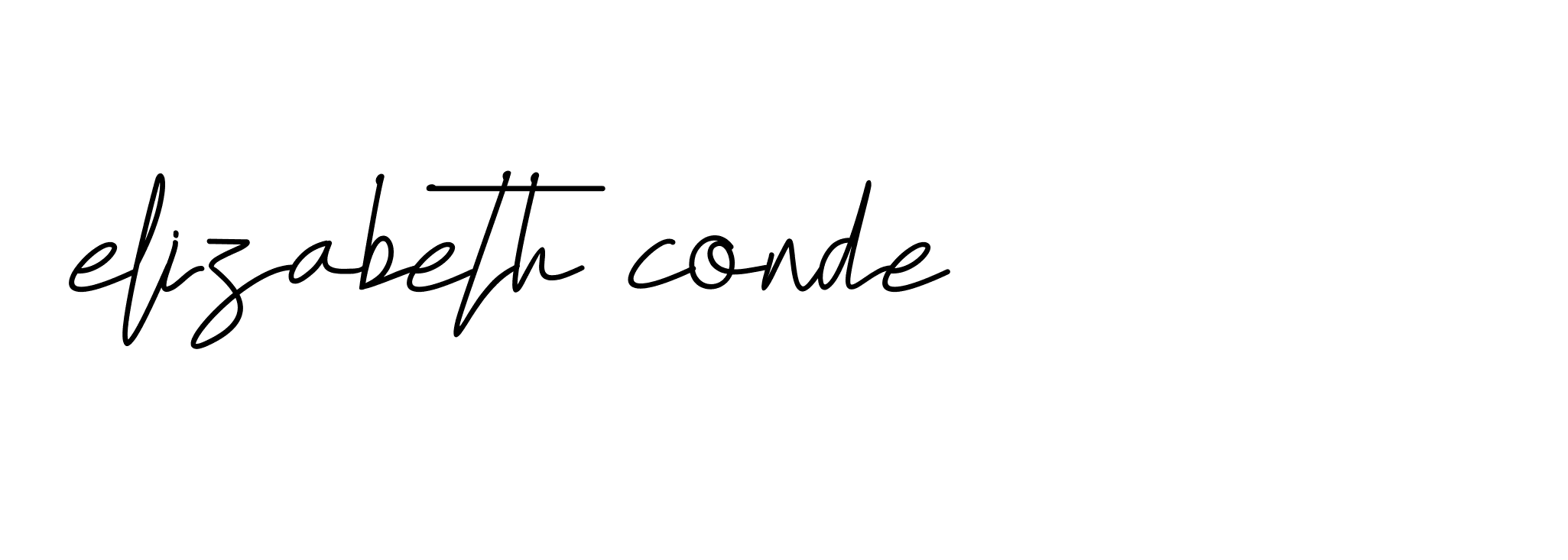 Signature of elizabeth-conde