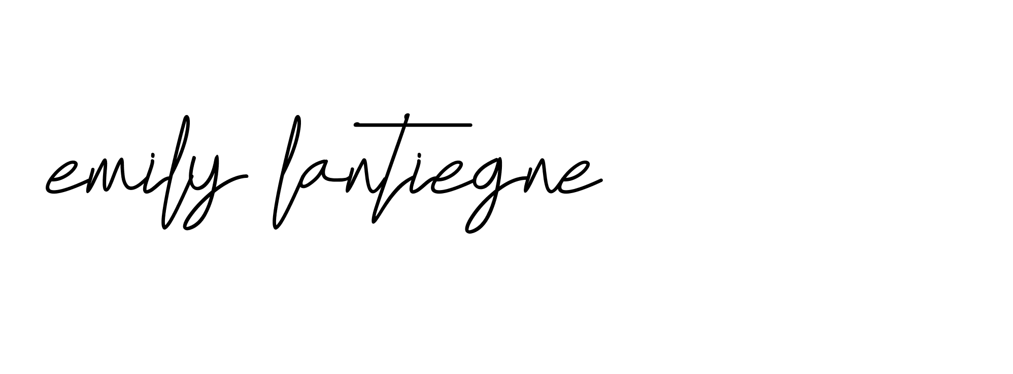 Signature of emily-lantiegne