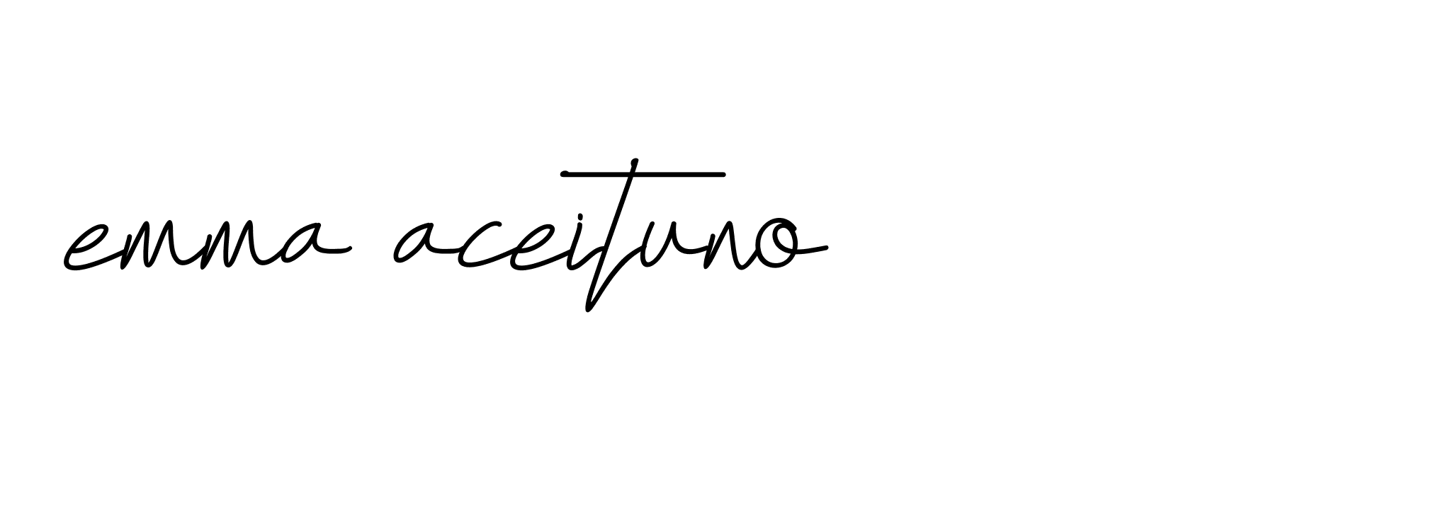 Signature of emma-aceituno-