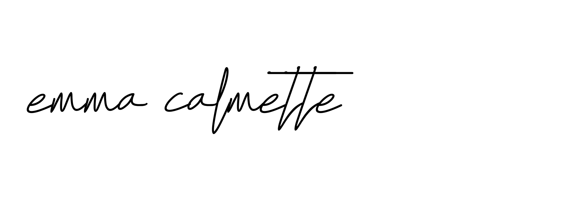 Signature of emma-calmette