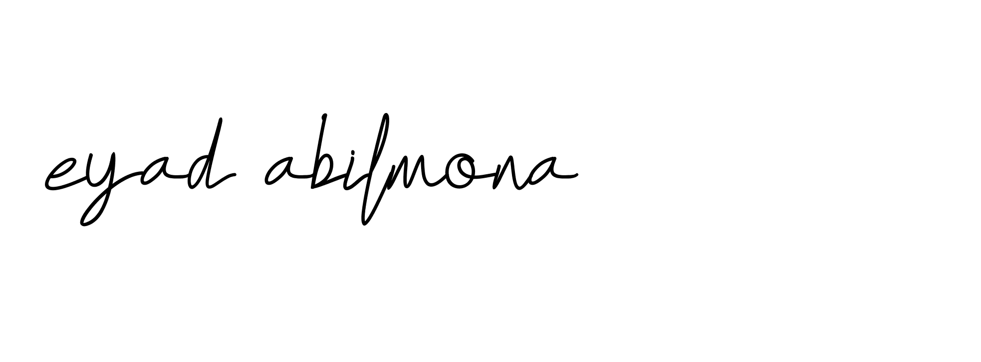 Signature of eyad-abilmona