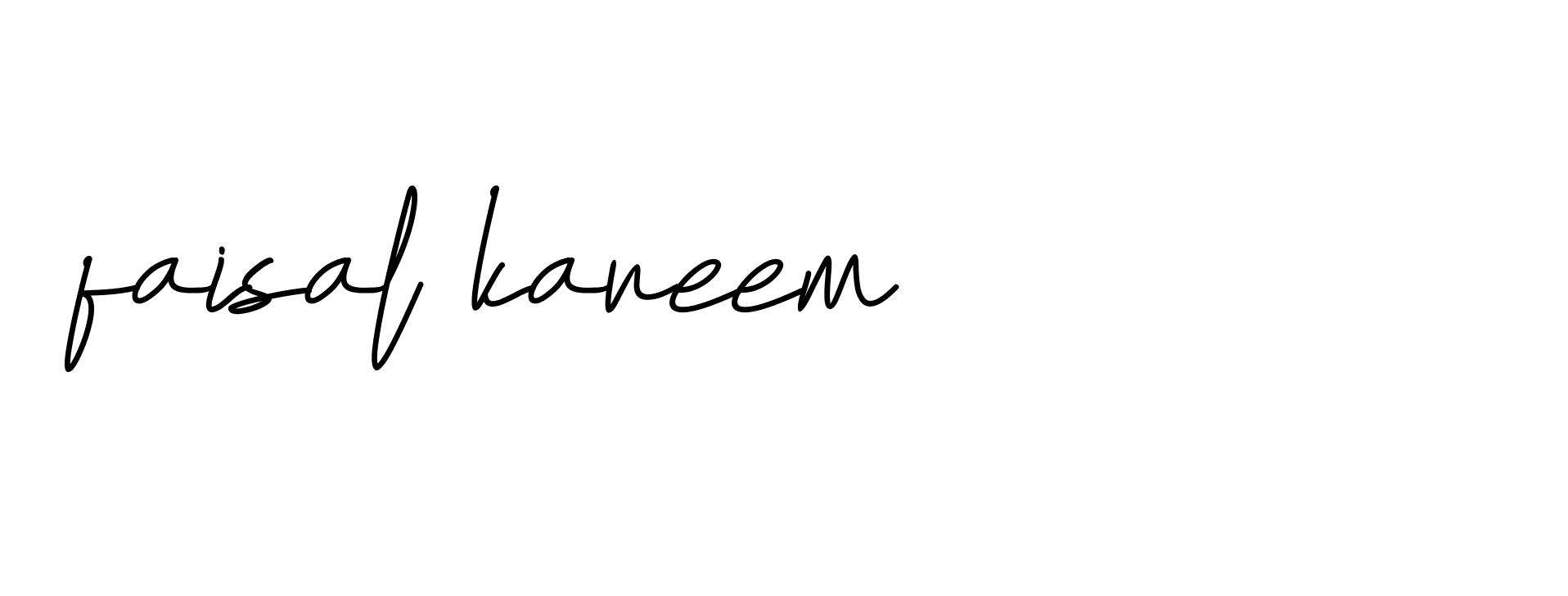 Signature of faisal-kareem