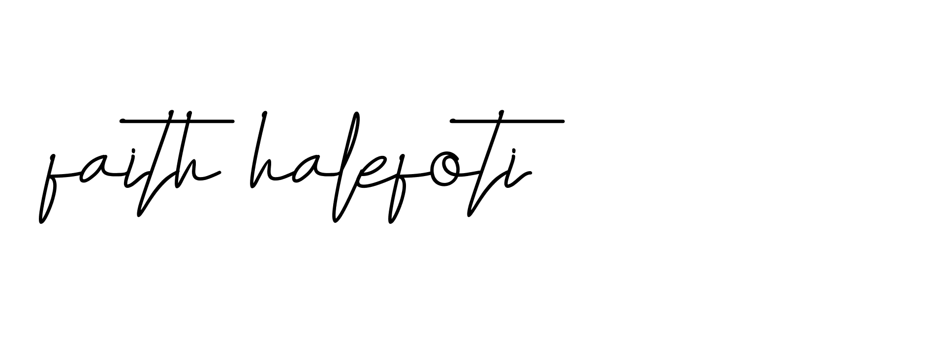 Signature of faith-halefoti