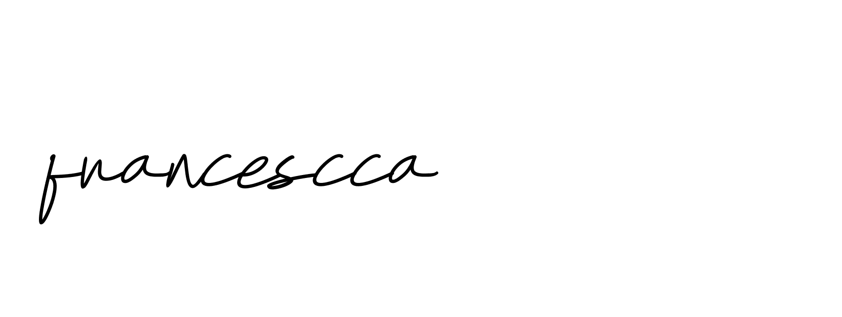 Signature of francescca