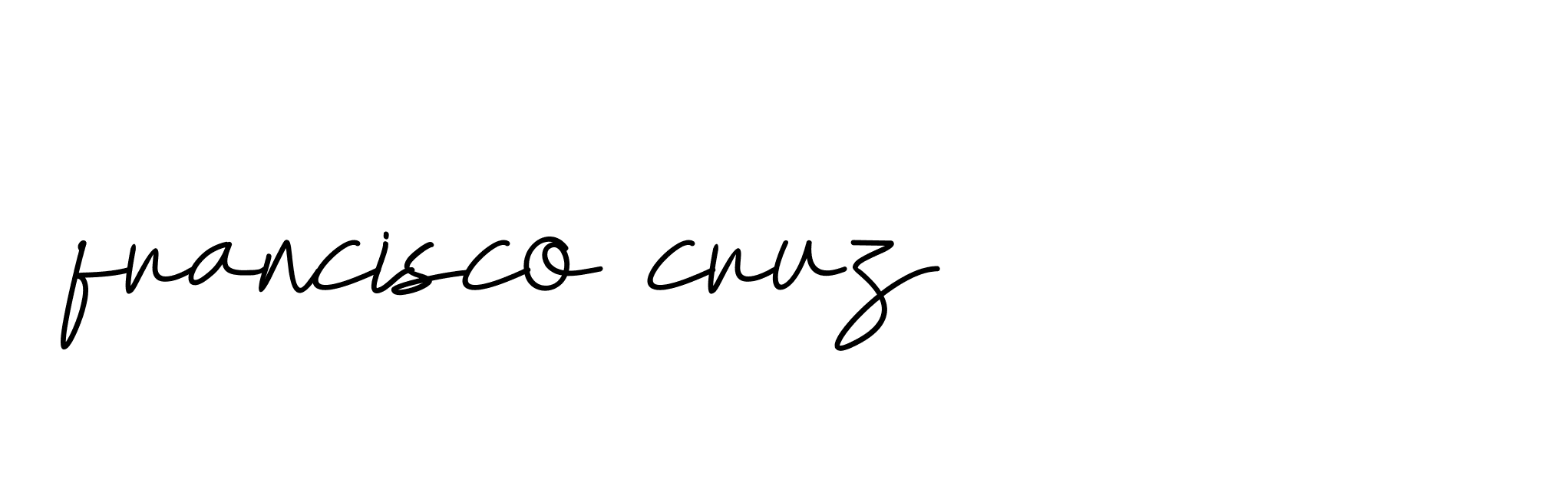 Signature of francisco-cruz