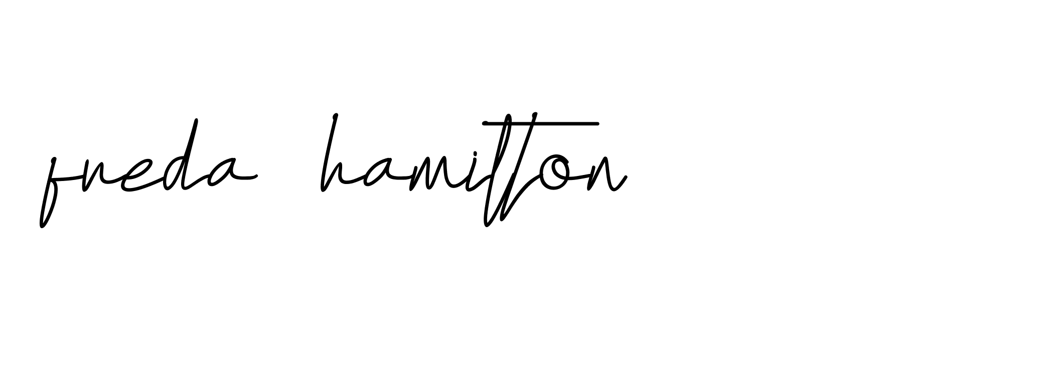 Signature of freda--hamilton