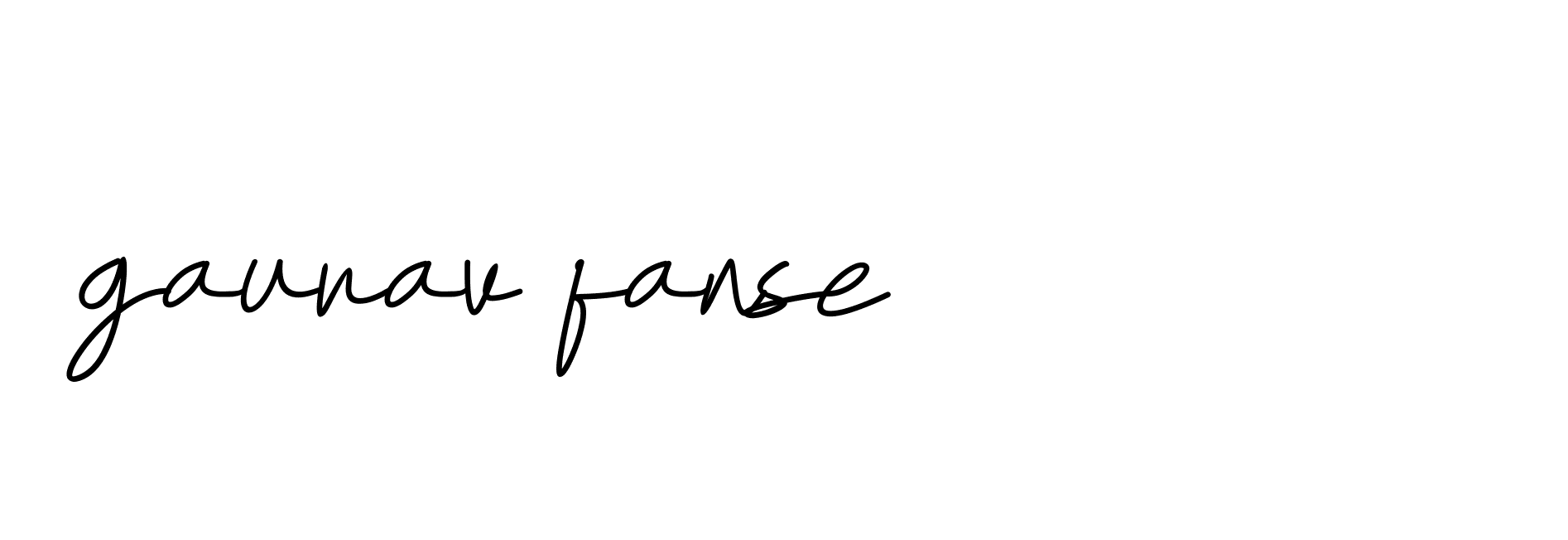 Signature of gaurav-fanse