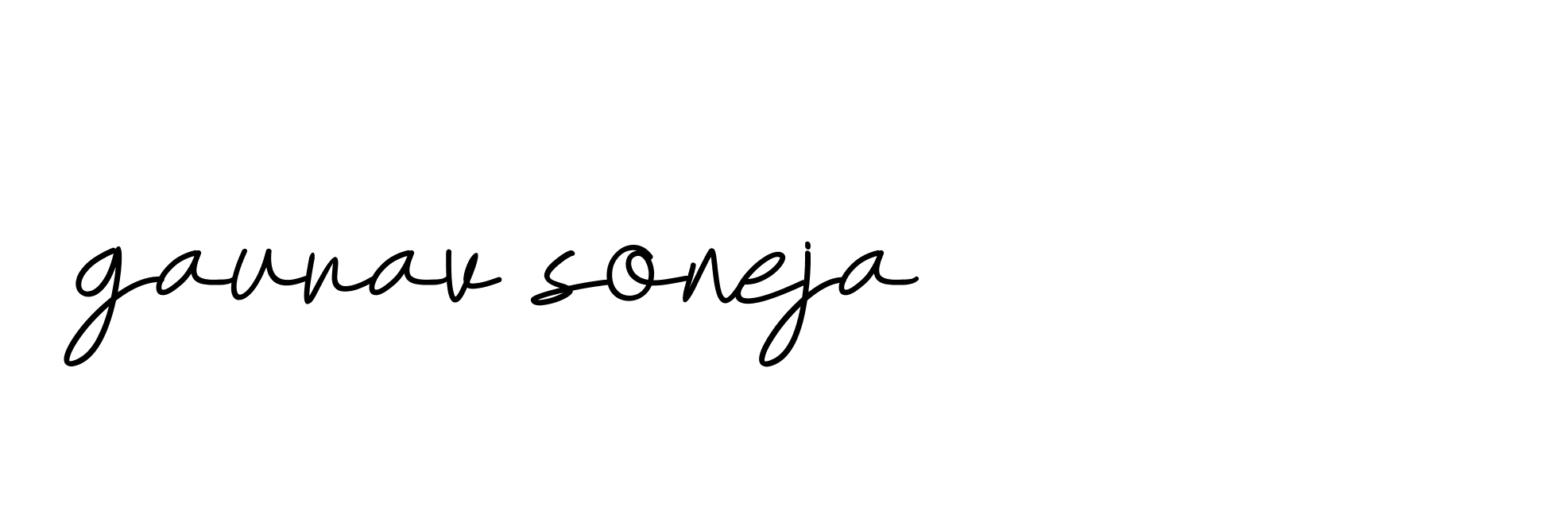 Signature of gaurav-soneja