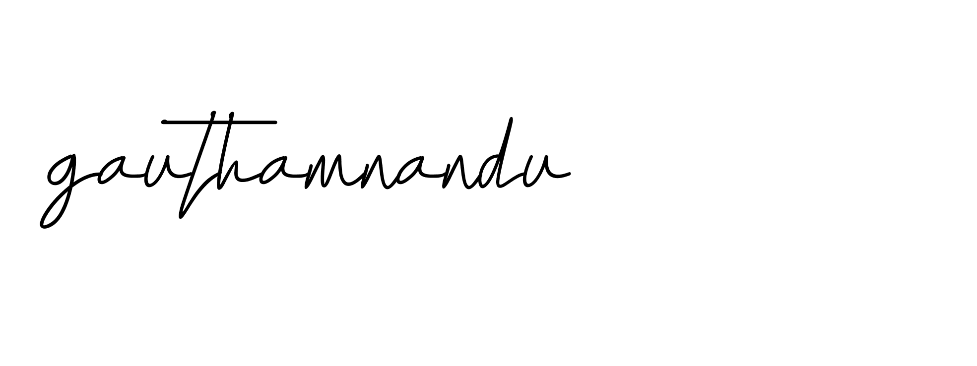 Signature of gauthamnandu