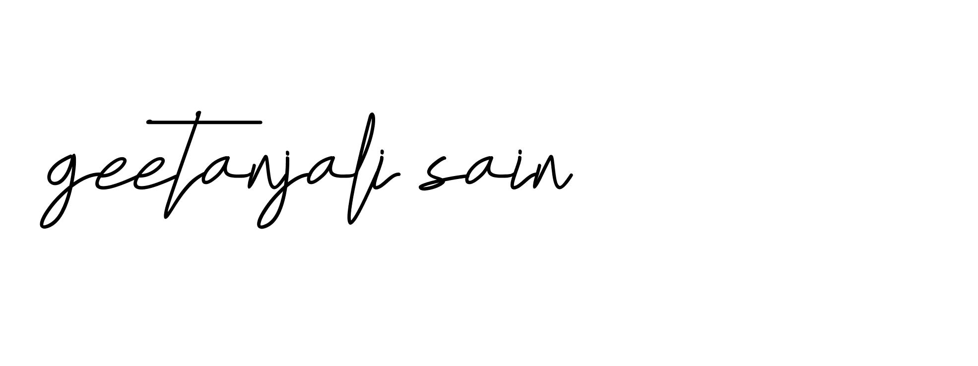 Signature of geetanjali-sain