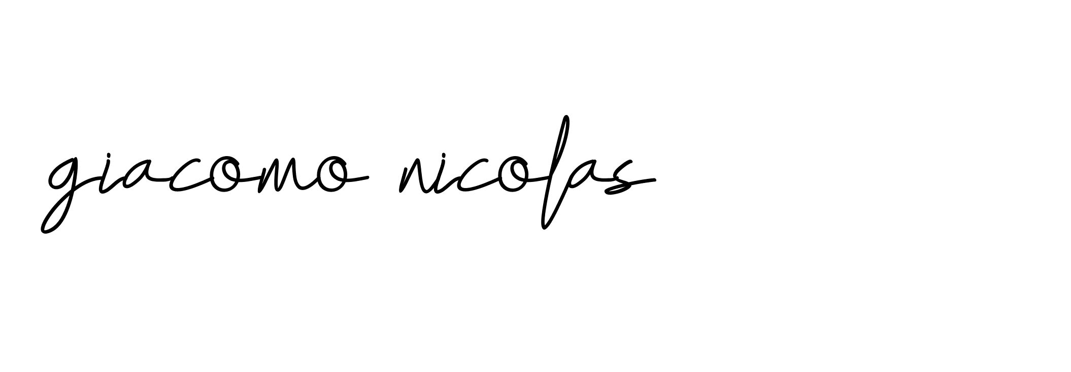 Signature of giacomo-nicolas