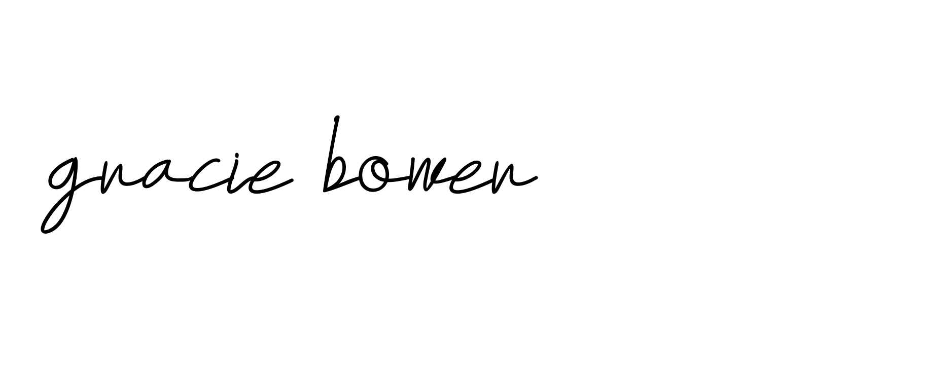 Signature of gracie-bower