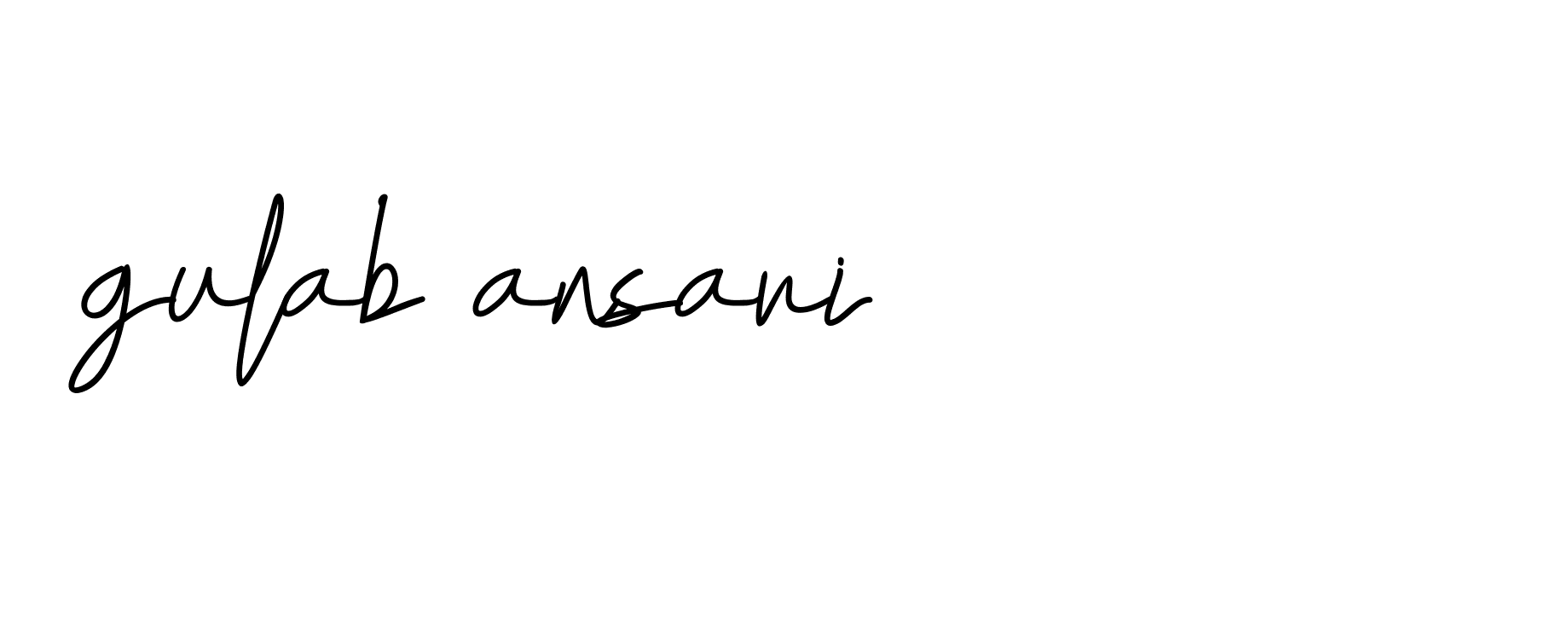 Signature of gulab-ansari