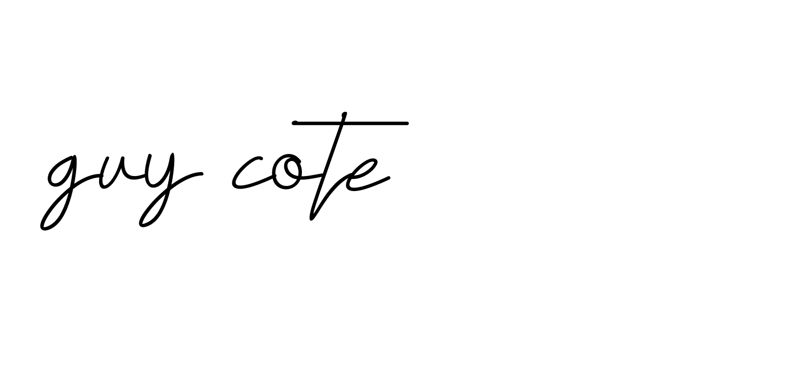 Signature of guy-cote