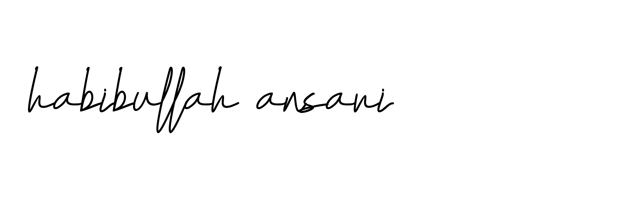 Signature of habibullah-ansari