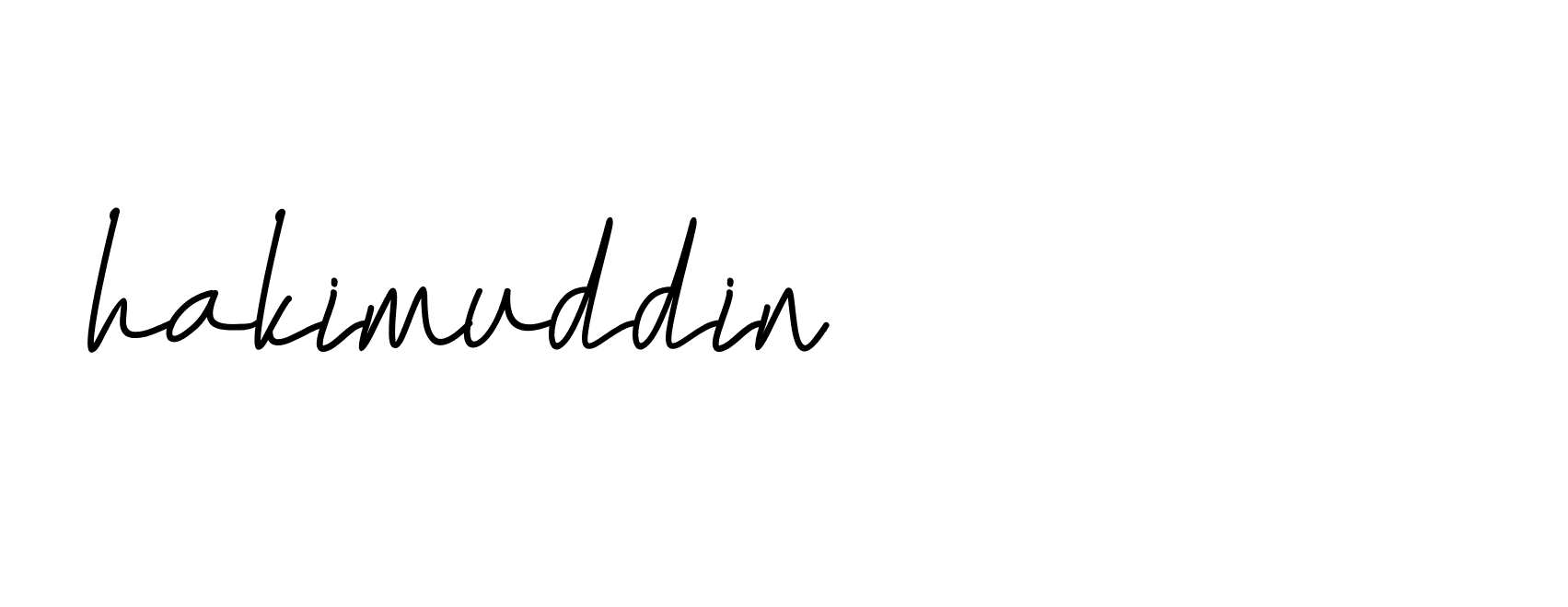 Signature of hakimuddin