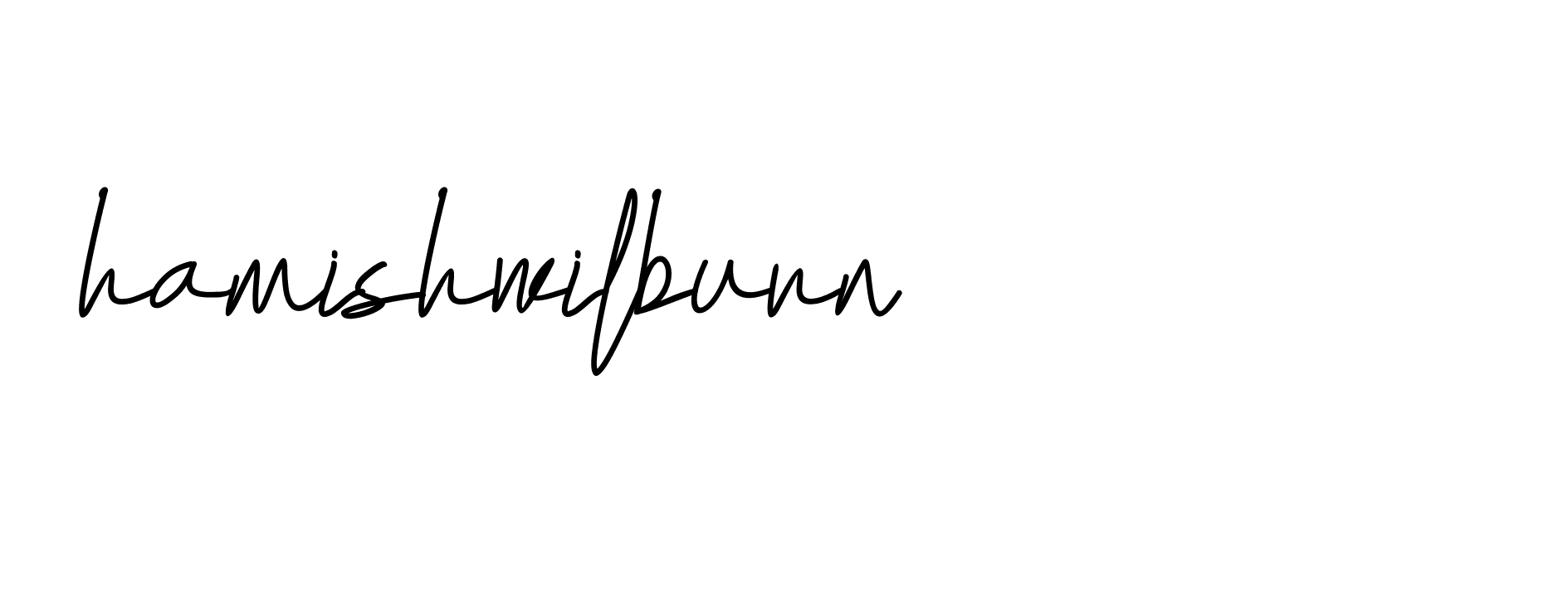 Signature of hamishwilburn