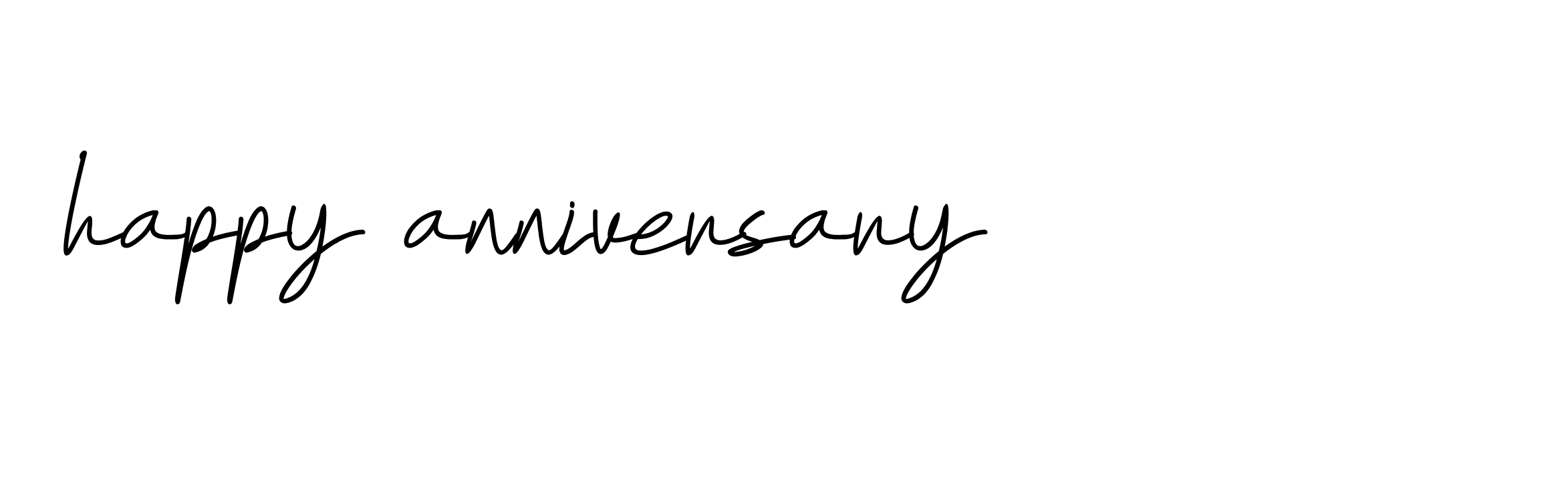 Signature of happy-anniversary-