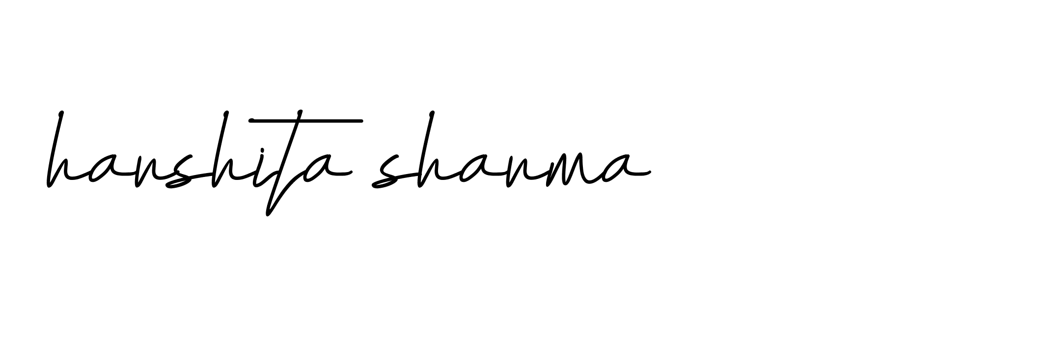 Signature of harshita-sharma