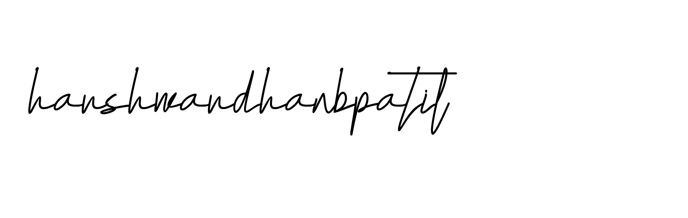 Signature of harshwardhanbpatil