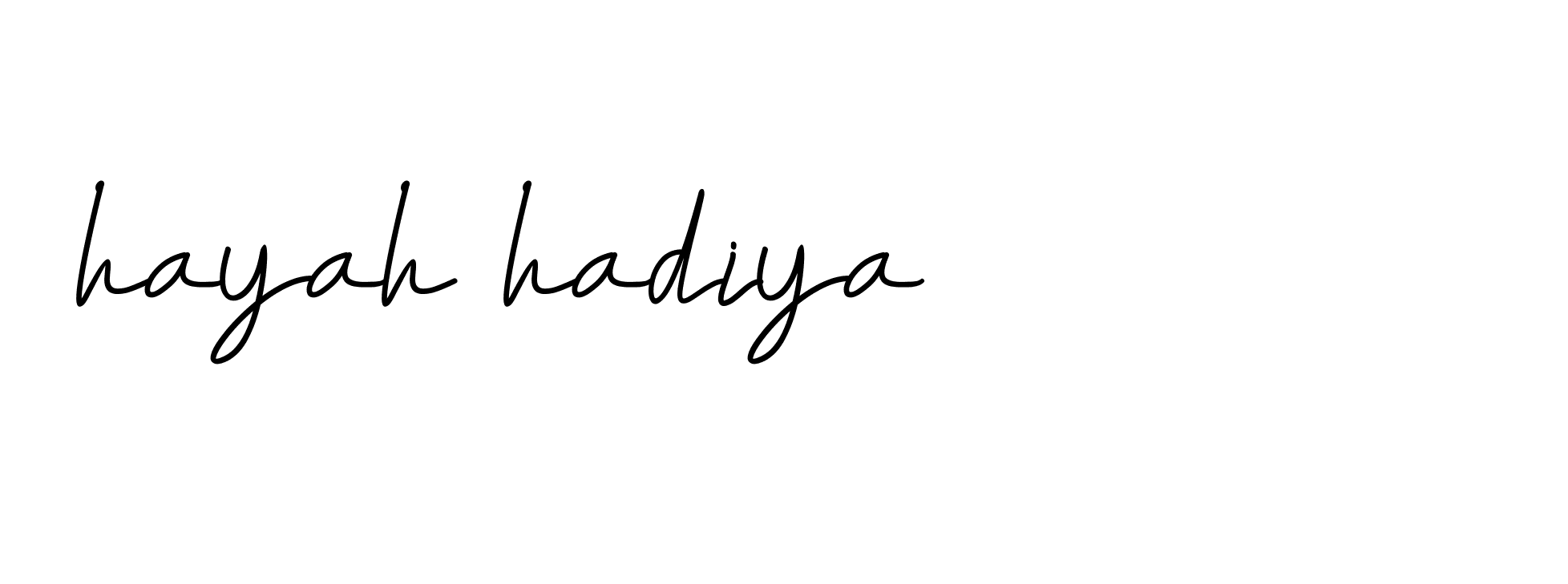 Signature of hayah-hadiya