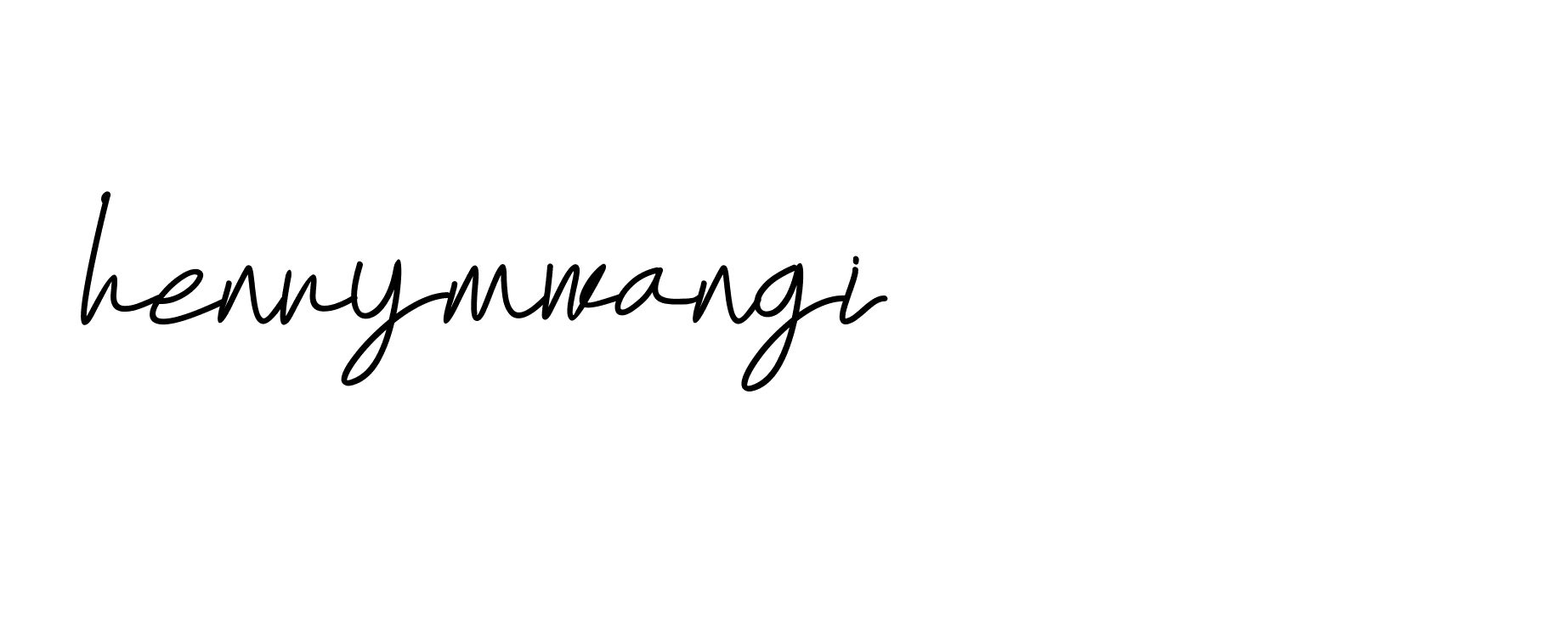 Signature of henrymwangi