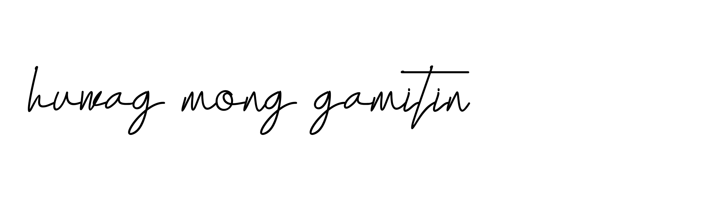 Signature of huwag-mong-gamitin