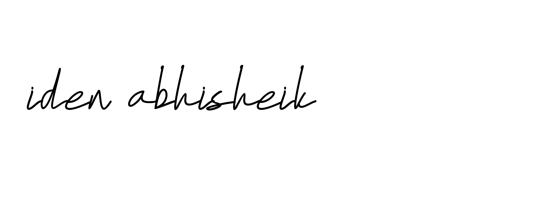 Signature of iden-abhisheik