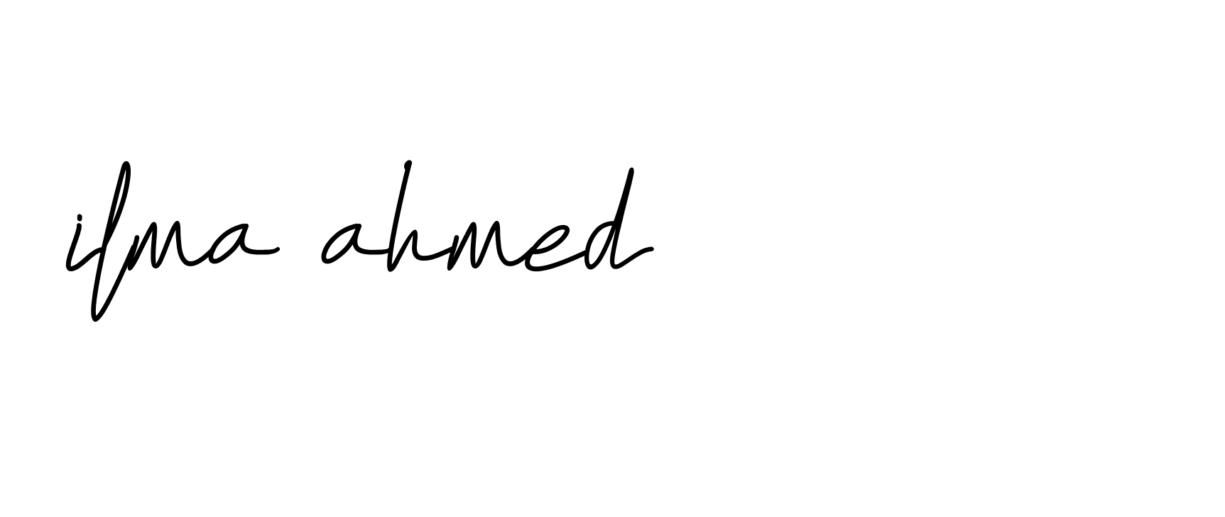 Signature of ilma-ahmed