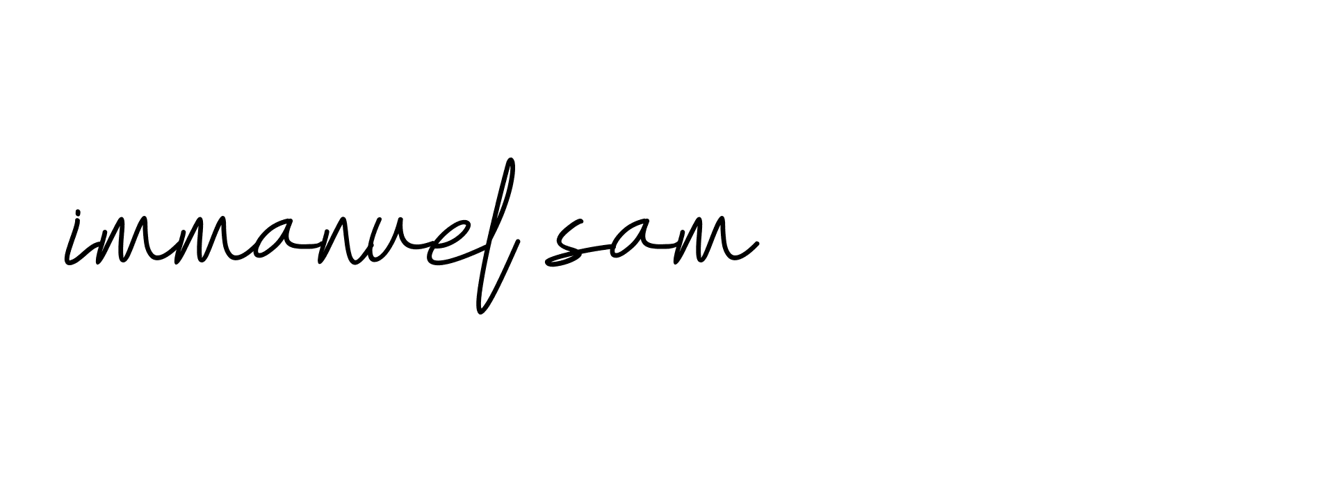 Signature of immanuel-sam