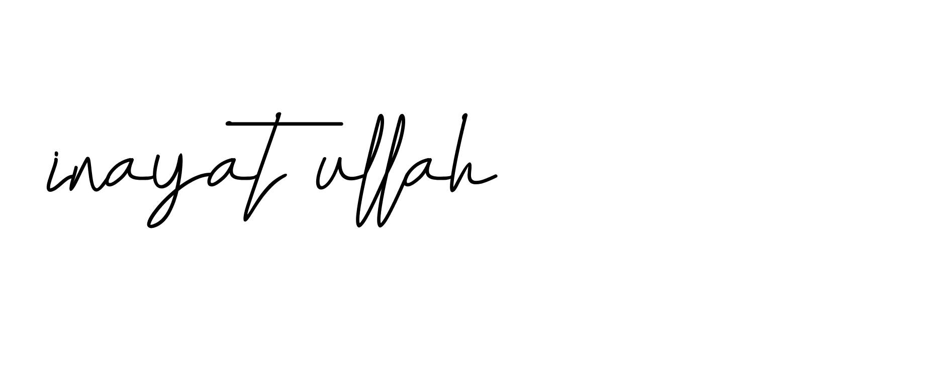 Signature of inayat-ullah-