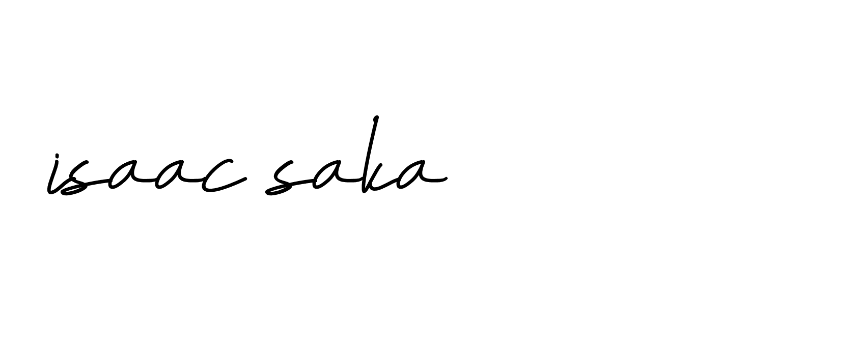 Signature of isaac-saka