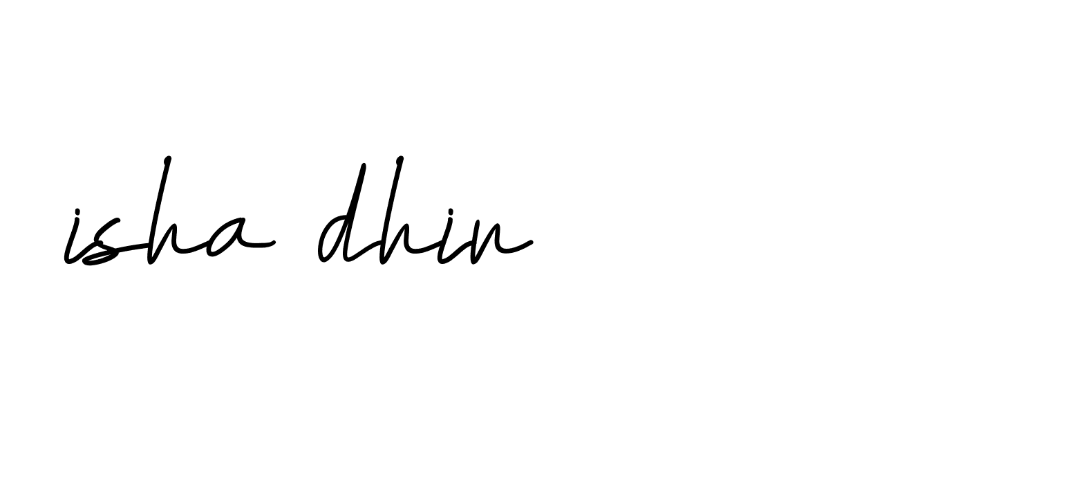 Signature of isha-dhir