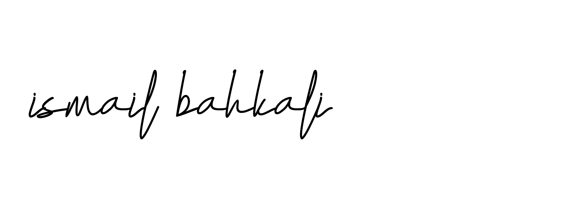 Signature of ismail-bahkali