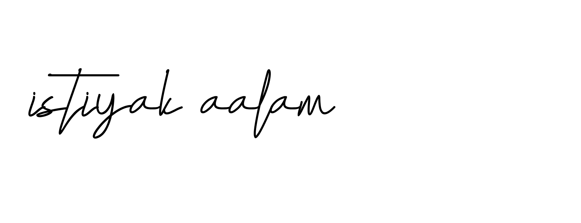 Signature of istiyak-aalam