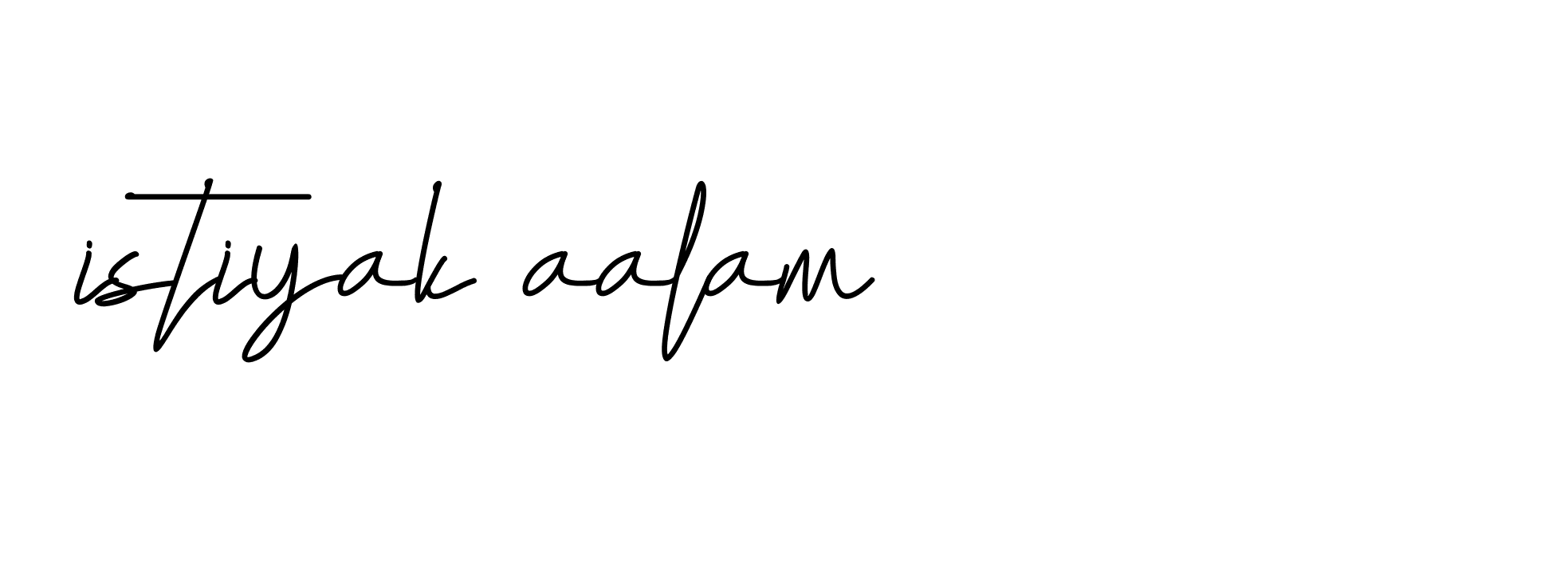 Signature of istiyak-aalam-