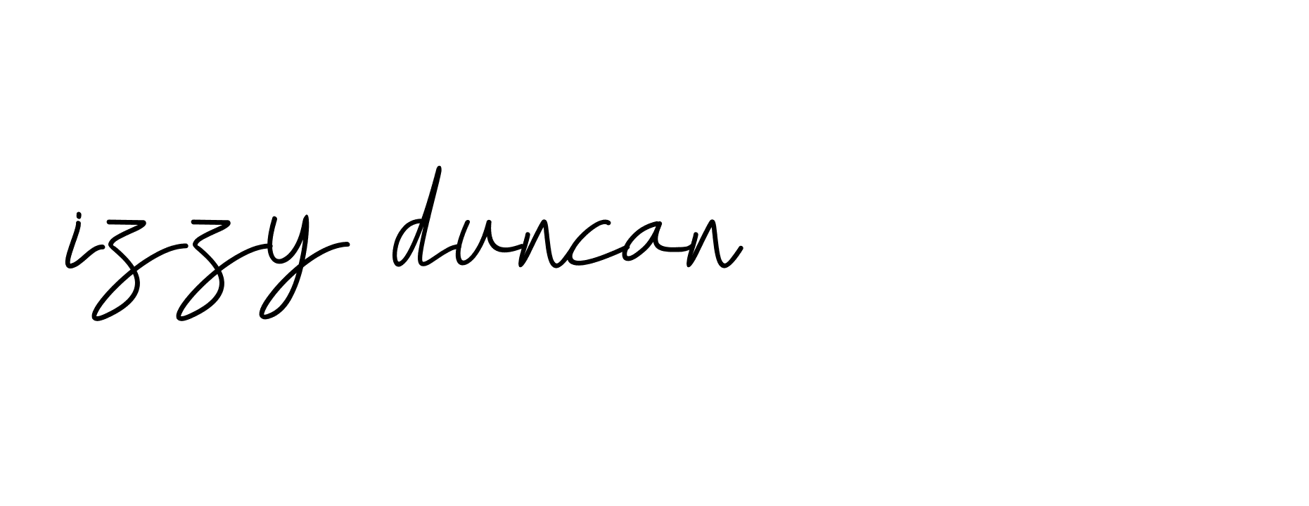 Signature of izzy-duncan