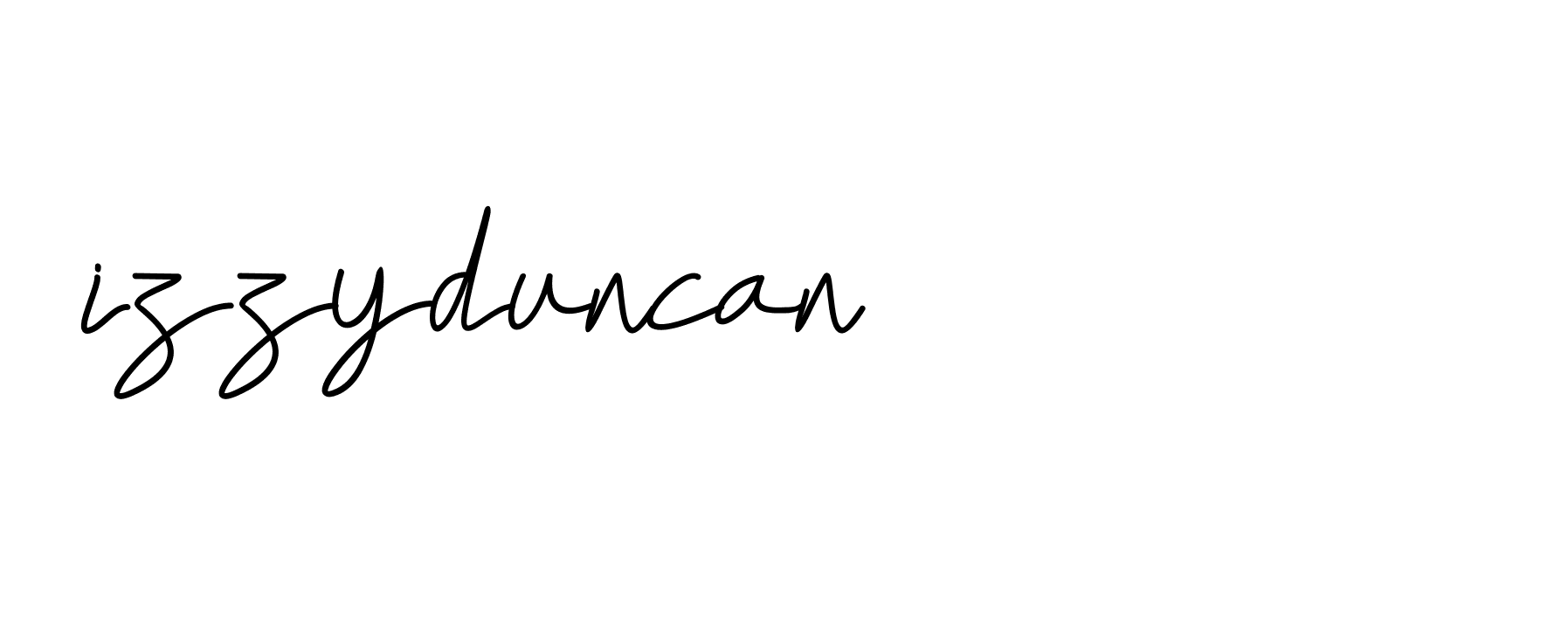 Signature of izzyduncan