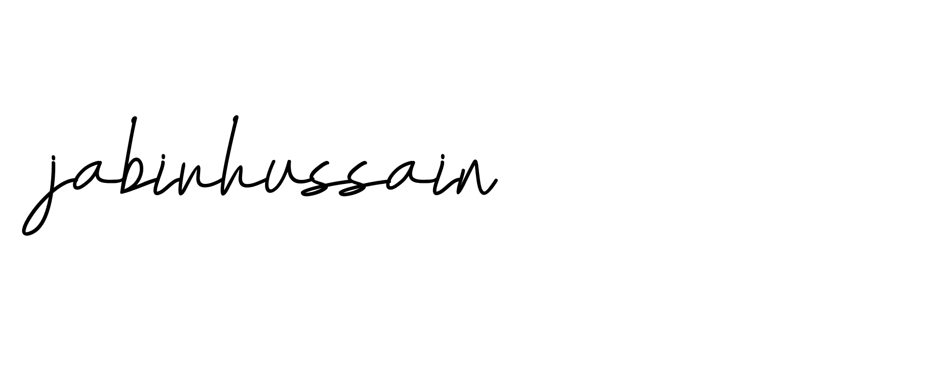 Signature of jabirhussain