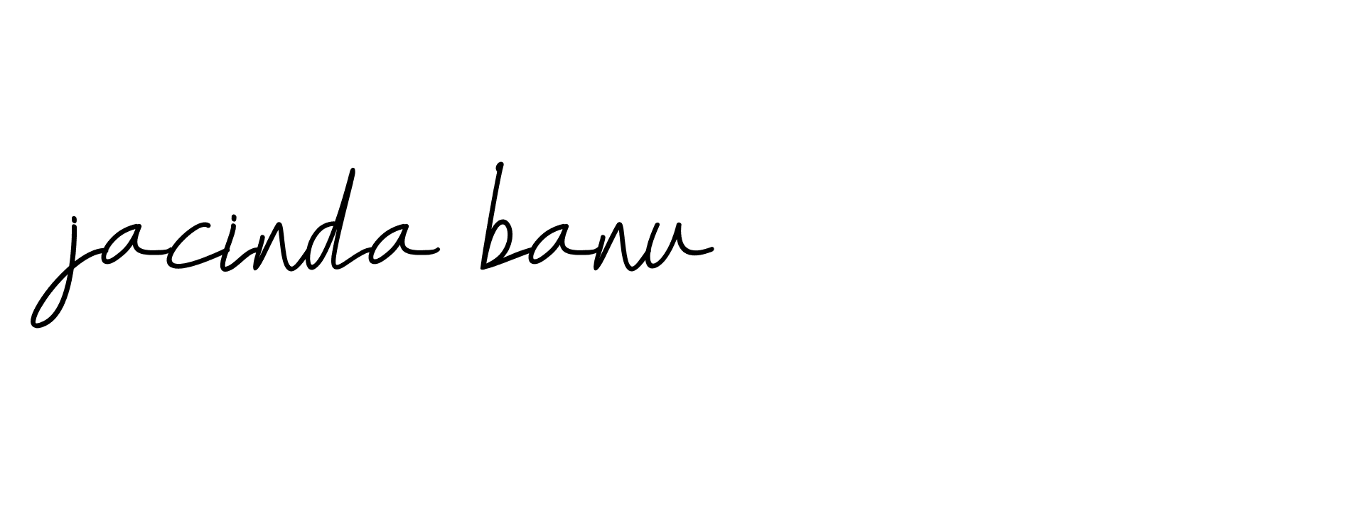 Signature of jacinda-banu-