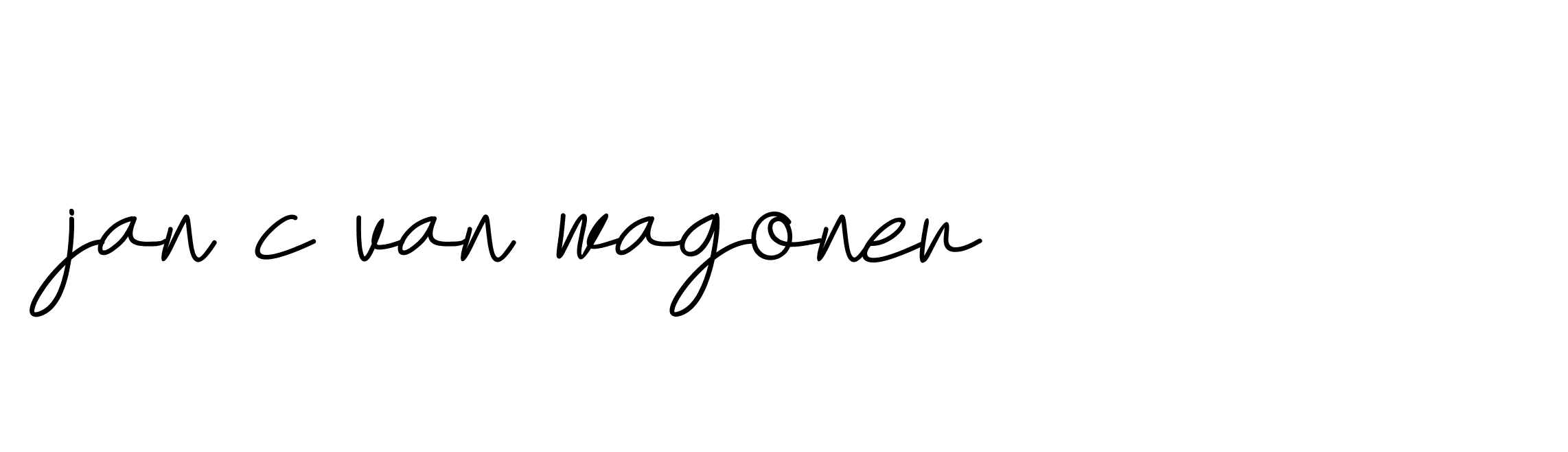 Signature of jan-c-van-wagoner