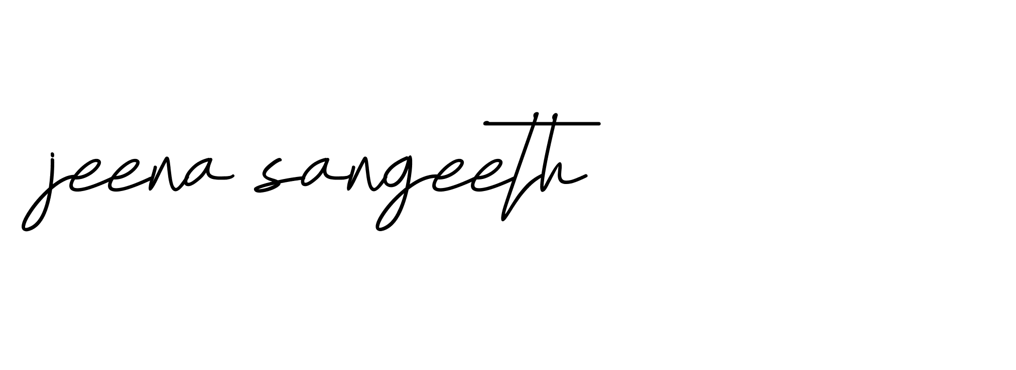 Signature of jeena-sangeeth