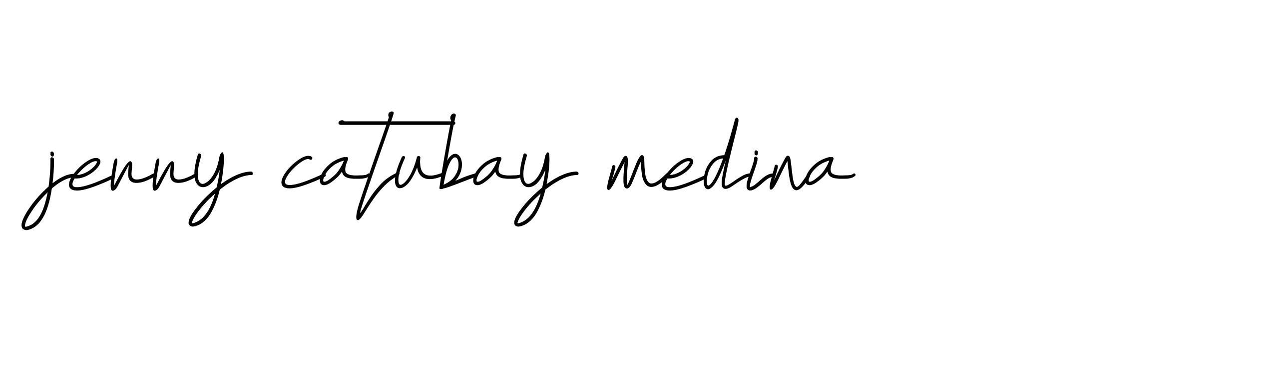 Signature of jerry-catubay-medina