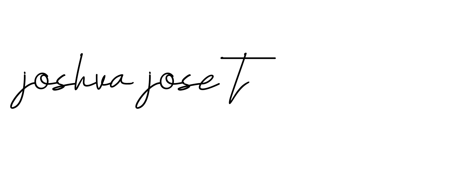 Signature of joshva-jose-t