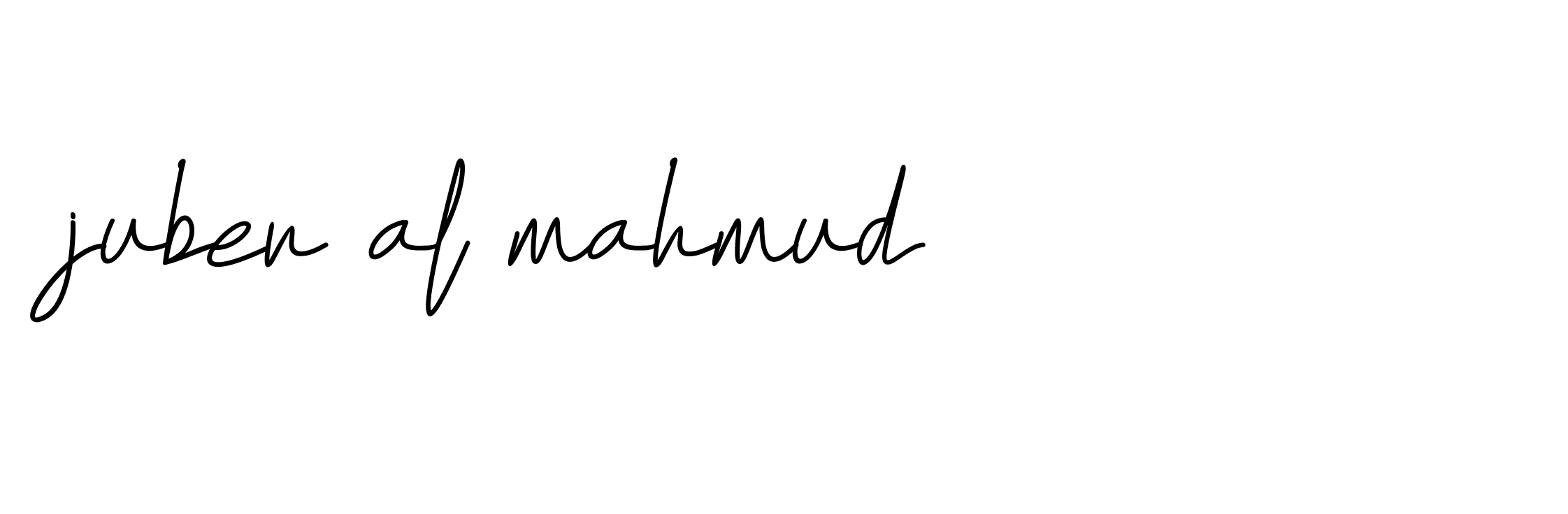 Signature of juber-al-mahmud-