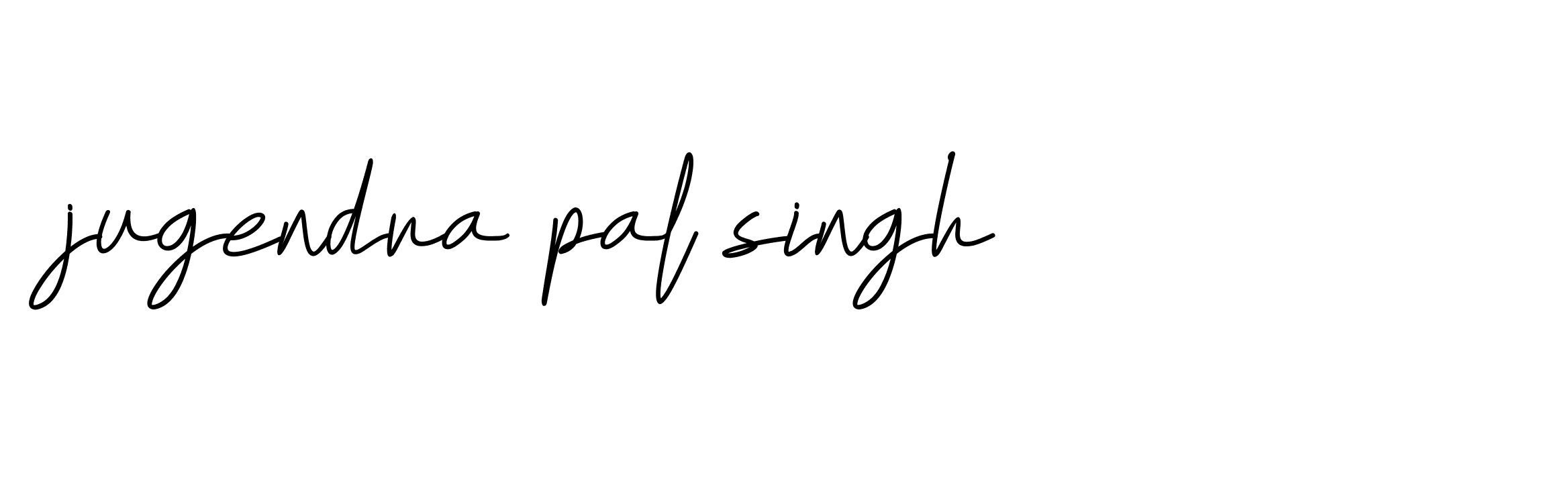 Signature of jugendra-pal-singh