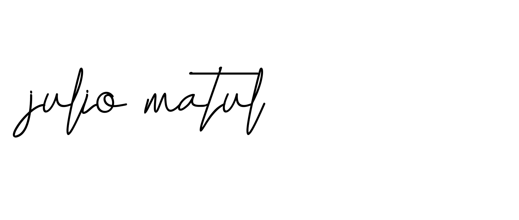 Signature of julio-matul