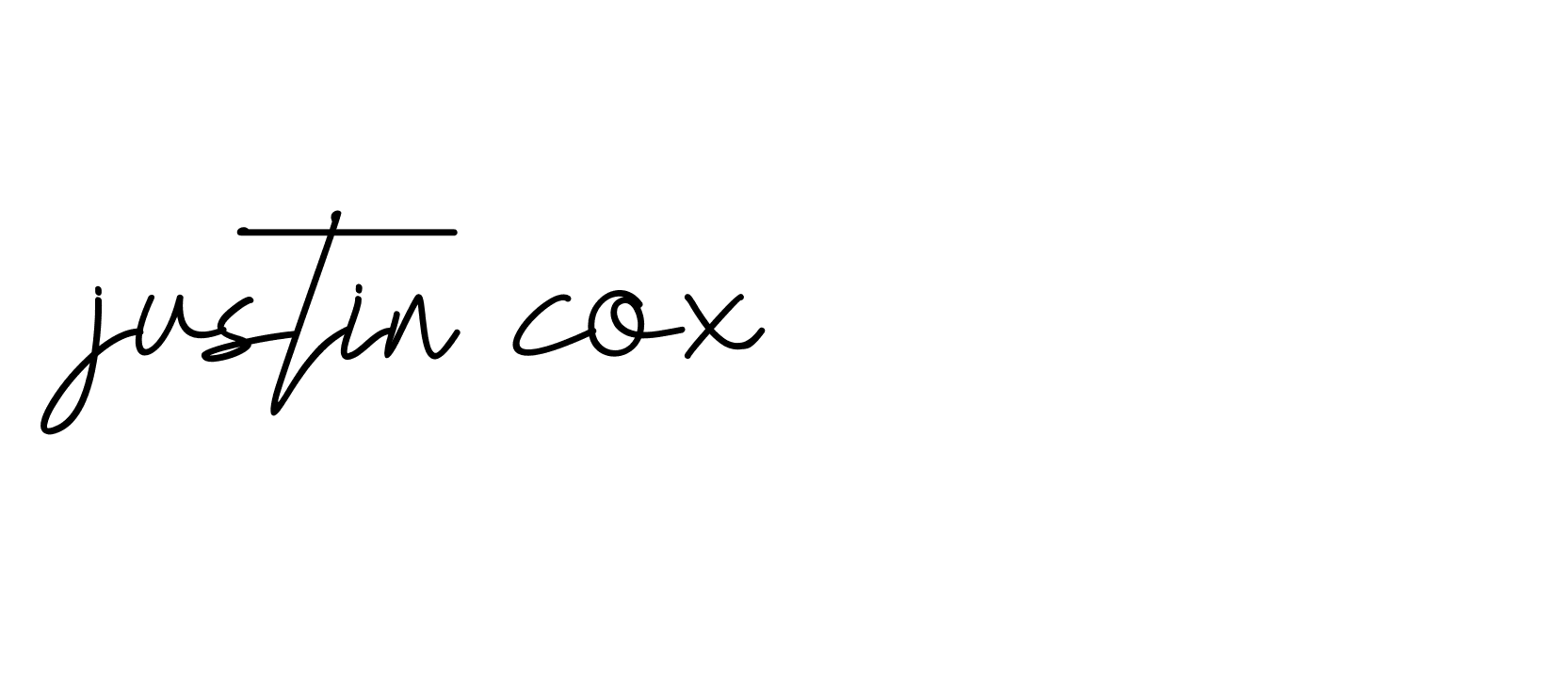 Signature of justin-cox