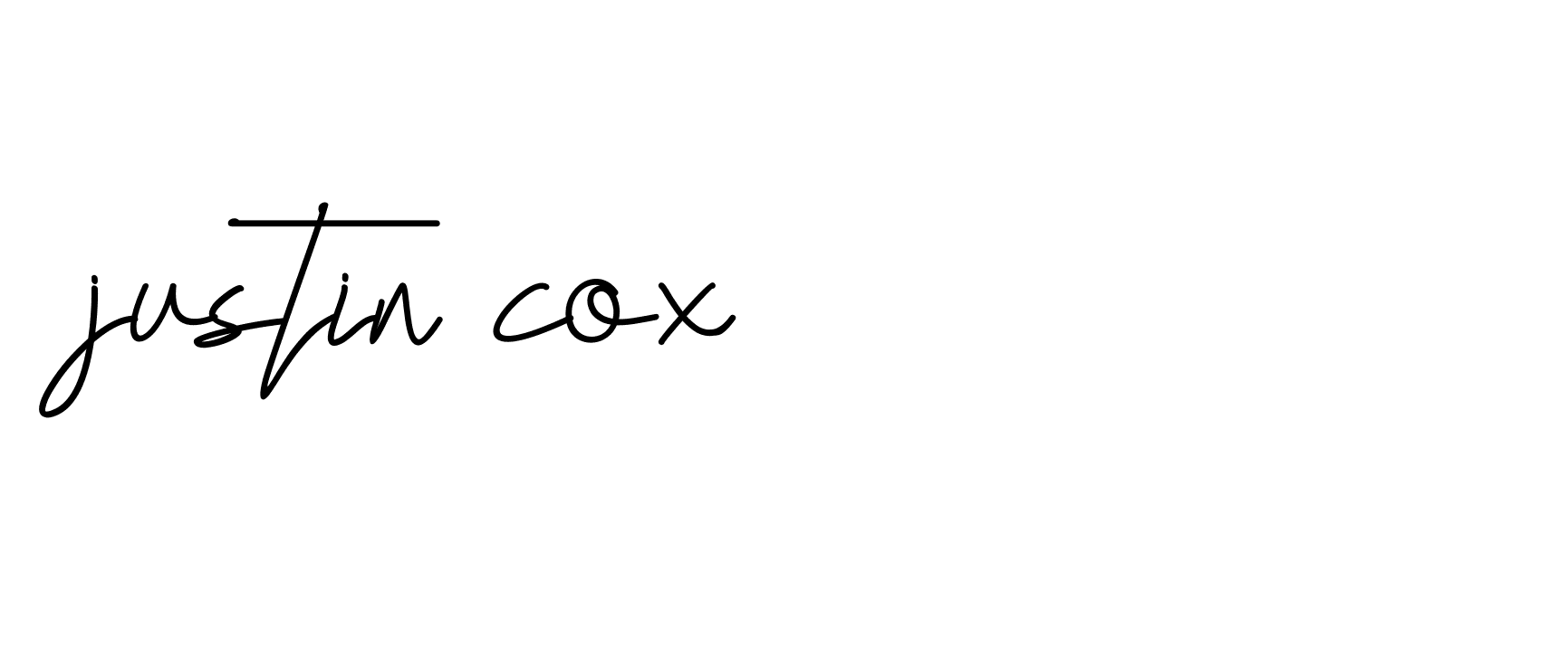 Signature of justin-cox-